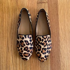 J. Crew Leopard Print Loafer Flats